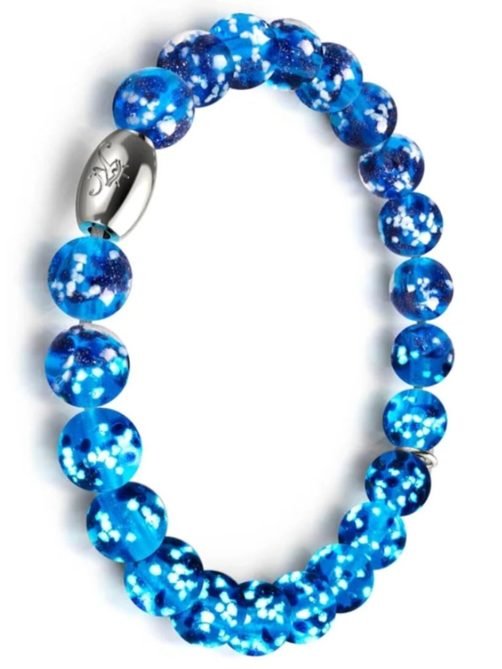 NWT NOGU Topaz Flame | .925 Sterling Silver | Firefly Glass Bracelet